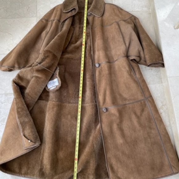 Luxurious full length sheepskin coat, Revillon, made in France - Picture 4 of 6